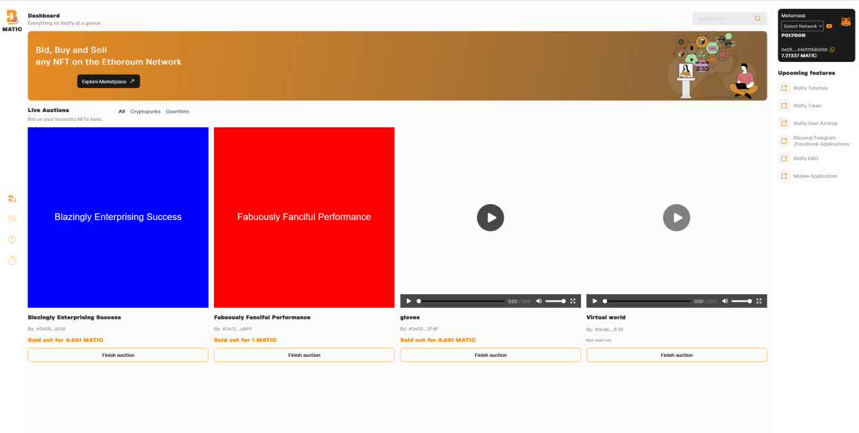 Founder of innovate NFT Auction site